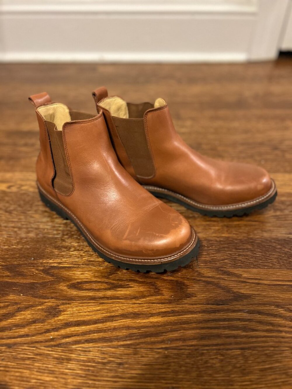 Samuel Hubbard Women's 24 Seven Tan Leather Chelsea Boots Size 11 M